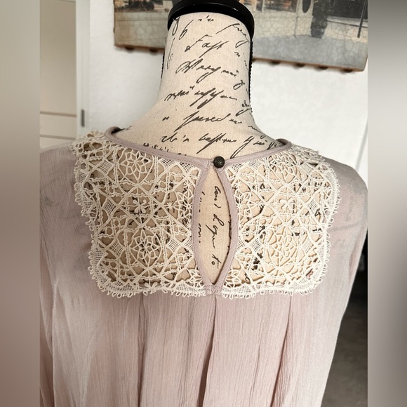 Lacy Gauze Womens Top Free People Small Loose Fit - Picture 6 of 15